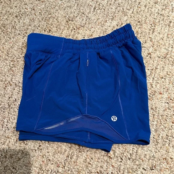 Lululemon Athletica Vibrant Blue Athletic Shorts - Picture 2 of 3